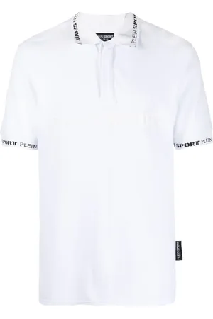 Philipp Plein Playera tipo polo con logo estampado