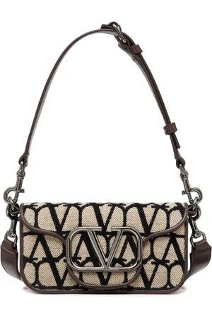VALENTINO GARAVANI Bolsa de hombro con placa del logo y monograma