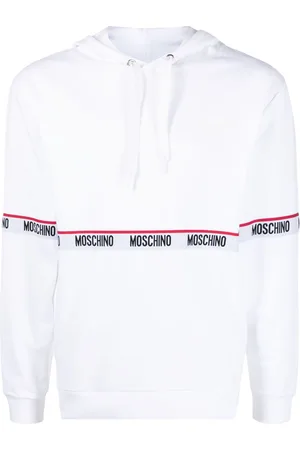 Moschino Hoodie con franja del logo