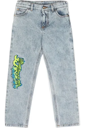 VERSACE Jeans rectos con logo bordado