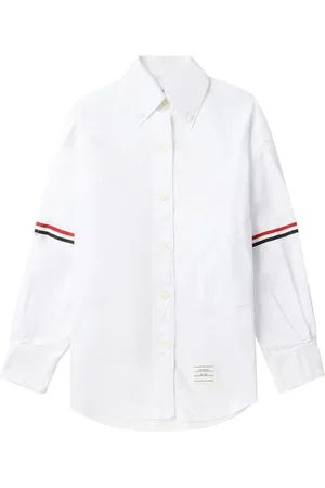 Thom Browne Camisa con detalle de rayas RWB