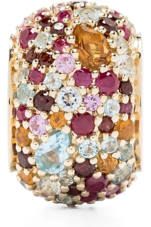 Adina Reyter Dije Crown en oro amarillo de 14kt con gemas