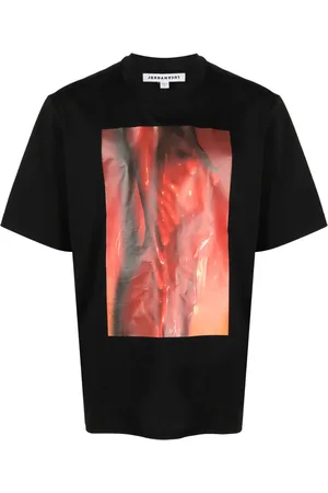 JORDAN LUCA Playera con estampado gráfico y cuello redondo