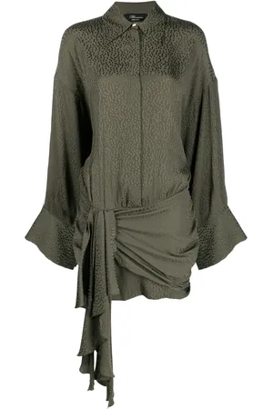 BLUMARINE Vestido camisero con estampado de lunares