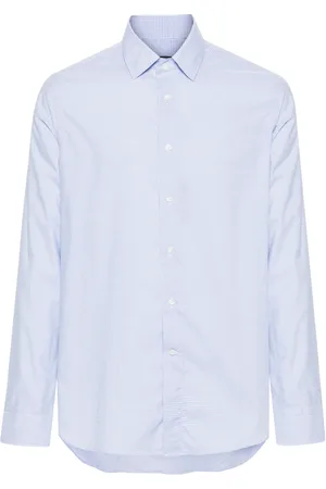 CANALI Camisa con motivo de rayas diplomáticas