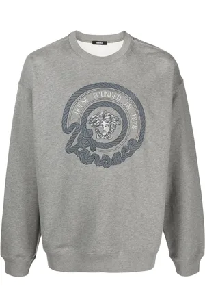VERSACE Sudadera con bordado de Medusa