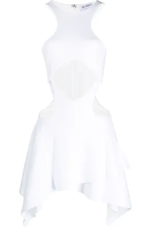 The Attico Vestido corto Magnolia con aberturas