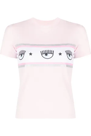 Chiara Ferragni Playera con logo estampado