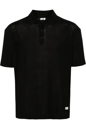 C.P. Company Playera tipo polo de tejido fino manga corta