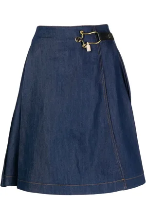 Balenciaga Falda de mezclilla acampanada