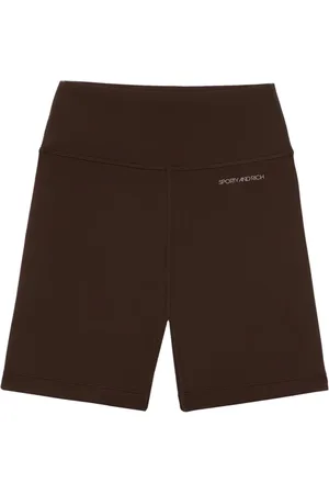 Sporty & Rich Shorts biker con logo estampado