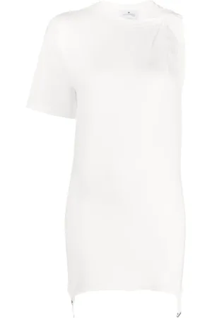 Courrèges Vestido corto con diseño asimétrico
