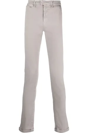sartoria tramarossa Pantalones chinos slim con placa del logo