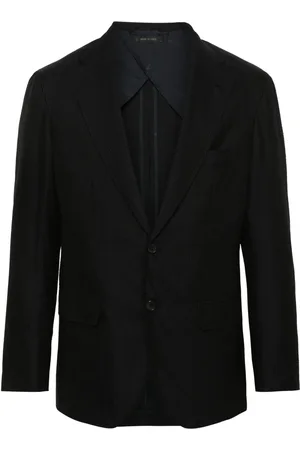 BRIONI Blazer de seda con motivo de espiga