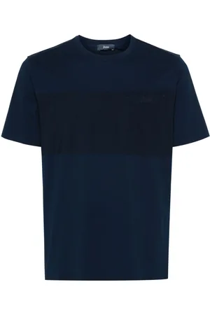 HERNO Playera scuba con logo en relieve