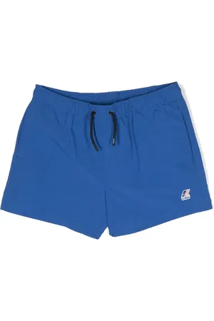 K-Way Shorts de playa con cordones y logo estampado