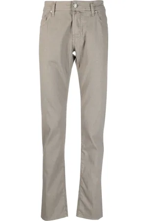 Jacob Cohen Pantalones rectos con logo bordado