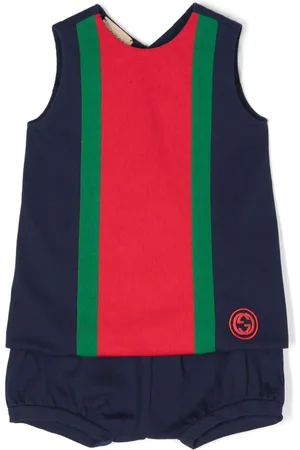 Gucci Set de shorts y top con motivo Web-Stripe