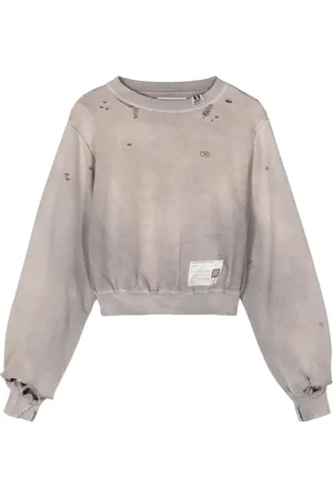 Maison Mihara Yasuhiro Sudadera con efecto envejecido