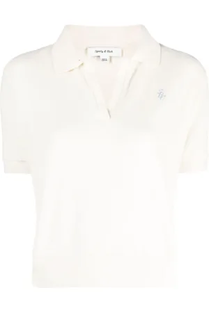 Sporty & Rich Playera tipo polo con cuello en V