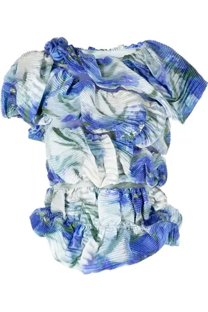 Caroline Hu Blusa con estampado floral