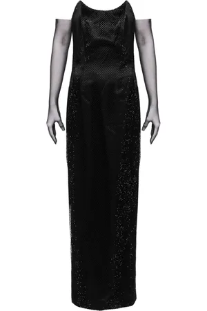 Bazza Alzouman Vestido de fiesta con detalles de strass