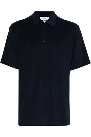 LARDINI Playera tipo polo de tela de toalla
