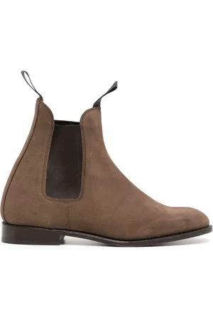 TRICKERS Botines de gamuza con paneles elásticos