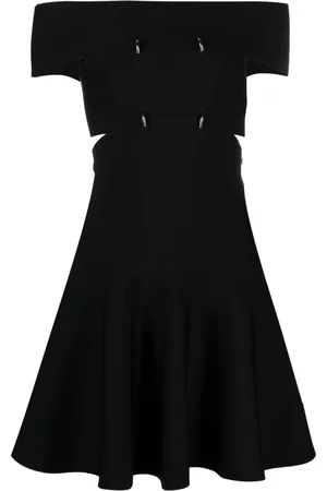 Alexander McQueen Vestido corto con diseño acampanado