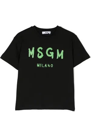 Msgm Playera con logo estampado