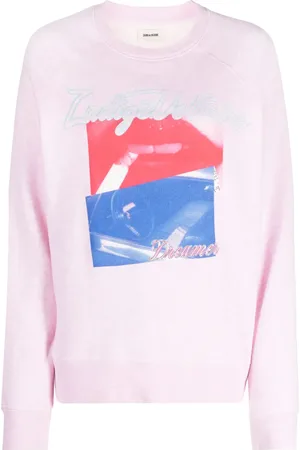 Zadig & Voltaire Sudadera Photoprint con capucha y logo