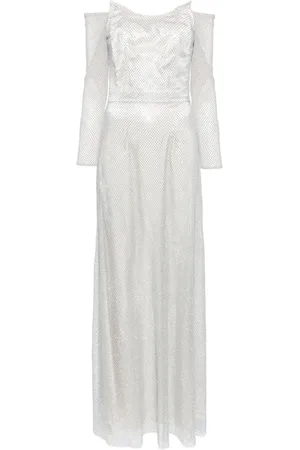 Bazza Alzouman Vestido de fiesta con apliques de strass