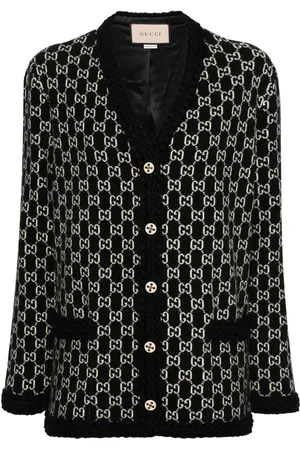 Gucci Abrigo con logo en jacquard GG