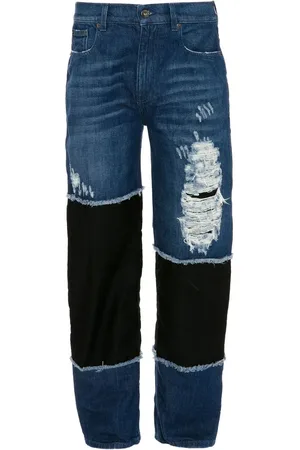 J.W.Anderson Jeans rectos con efecto envejecido