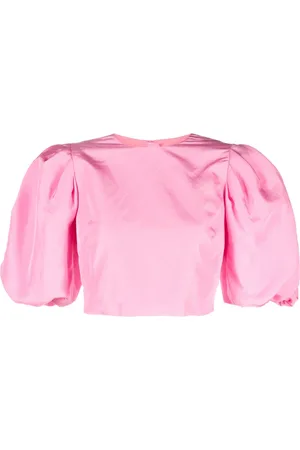 Msgm Top corto con mangas farol