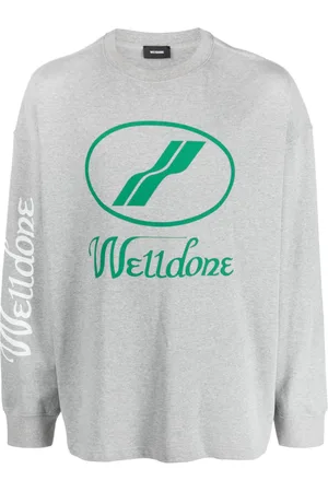 We11 Done Suéter con logo estampado
