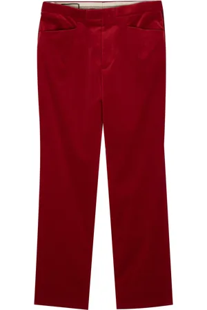 Gucci Pantalones de terciopelo rectos
