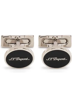 S.T. Dupont Mancuernillas ovaladas con logo grabado