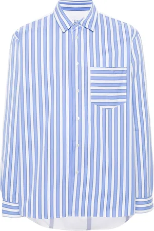 J.W.Anderson Camisa con paneles y estampado de rayas