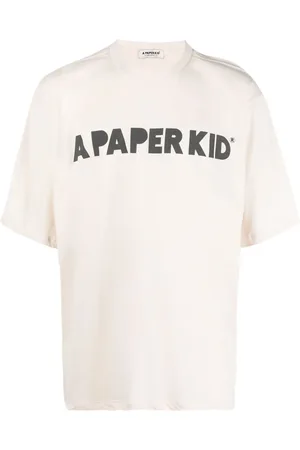 A PAPER KID Playera con logo estampado