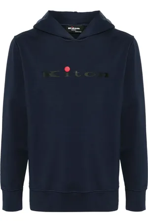 Kiton Hoodie con logo de goma