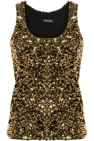 Styland Camiseta bordada con lentejuelas