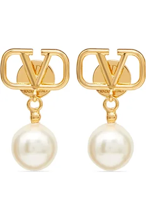 VALENTINO GARAVANI Aretes VLogo Signature con perla