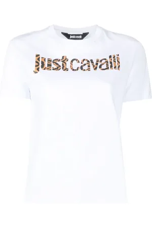 Roberto Cavalli Playera con animal print
