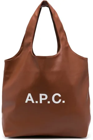 A.P.C. Tote con logo estampado