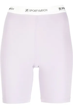 Sporty & Rich Shorts con logo en la pretina