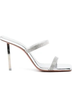 Amina Muaddi Mules Rih con tacón de 100mm