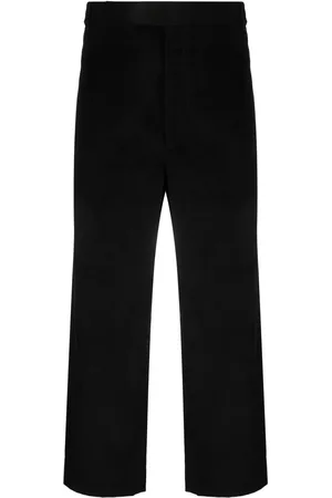 Thom Browne Pantalones de pana con motivo de rayas RWB