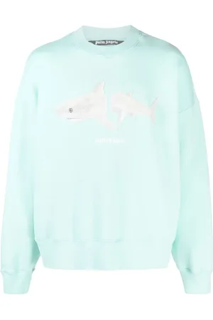 Palm Angels Sudadera con motivo de tiburón