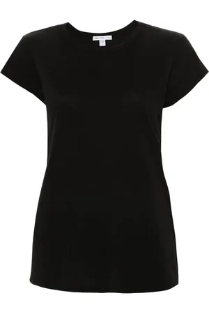 James Perse Playera con cuello redondo